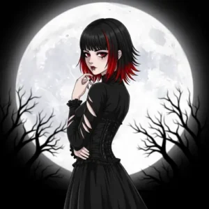 Dark Aesthetic Emo Anime Girl PFP (2) Dark Aesthetic Emo Anime Girl PFP (2)