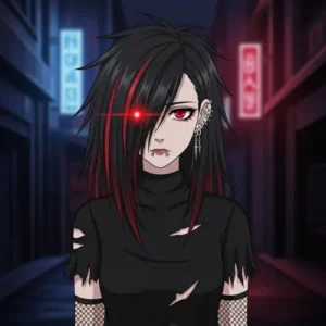 Dark Aesthetic Emo Anime Girl PFP (3) Dark Aesthetic Emo Anime Girl PFP (3)