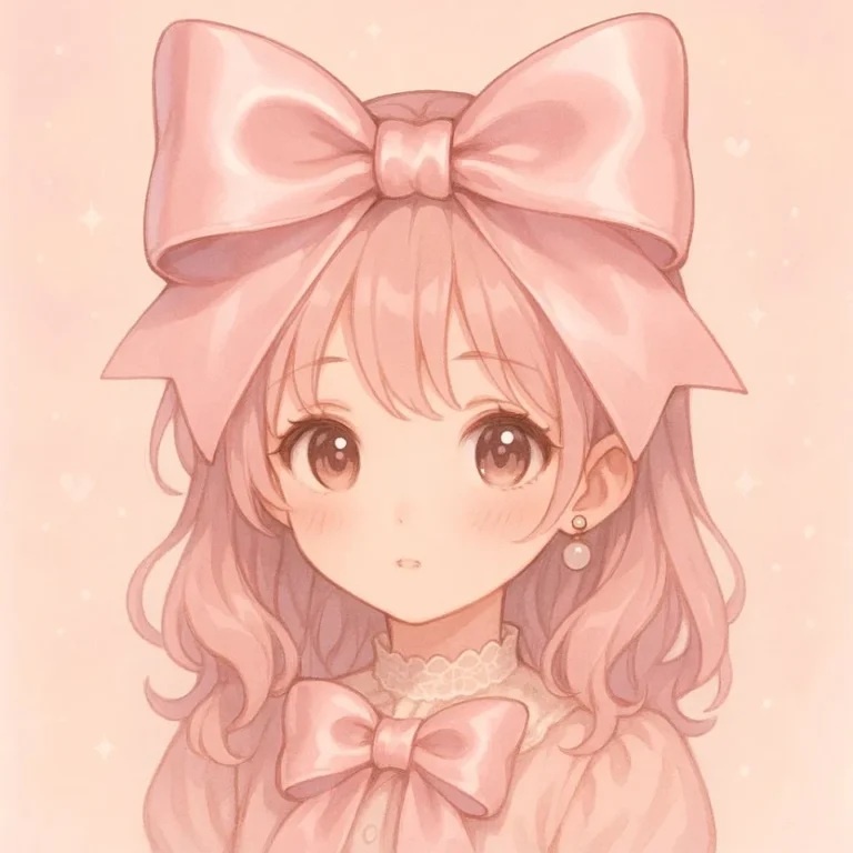 coquette pfp pink 3