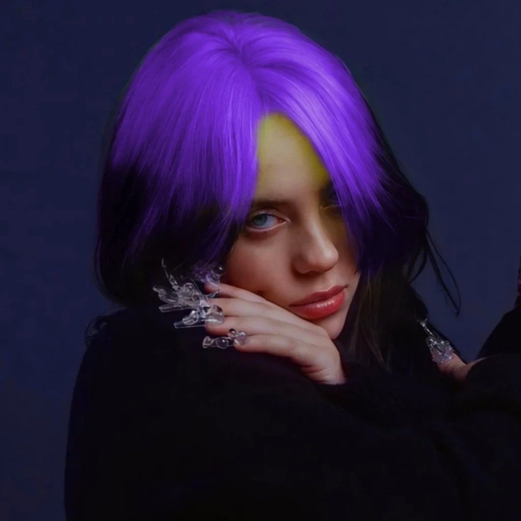 Billie Eilish PFP Purple