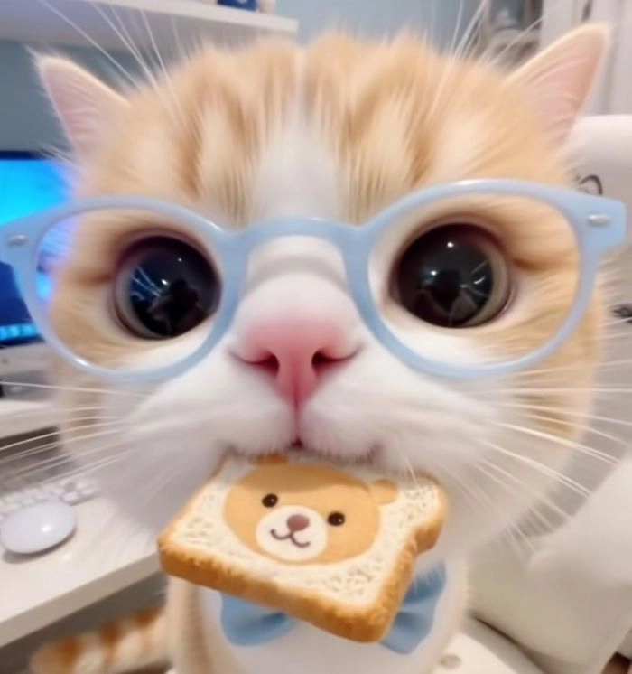 cute cat pfp with glasses 1 cute cat pfp with glasses 1