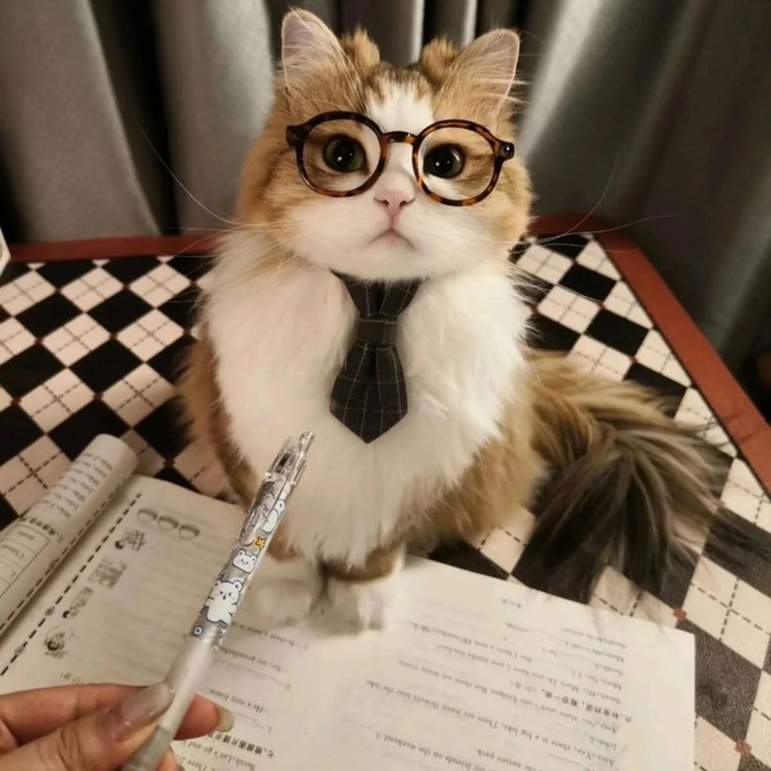 cute cat pfp with glasses 3 cute cat pfp with glasses 3