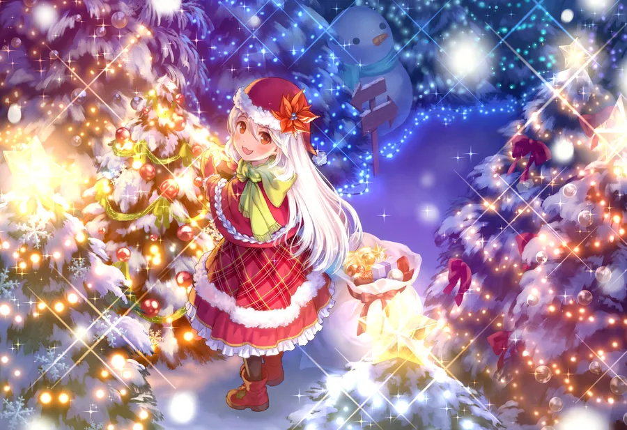 cute christmas pfp girl 2