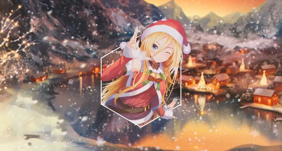 cute christmas pfp girl 3