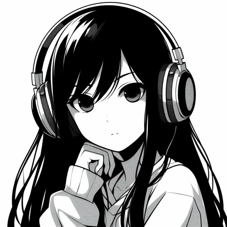 y2k pfp black and white 2